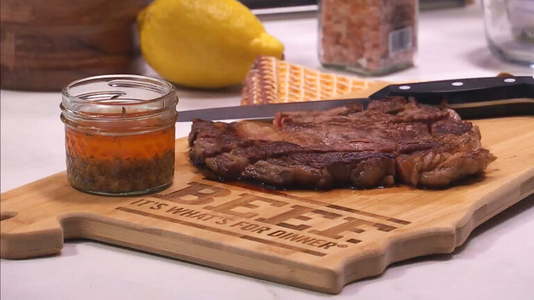 ribeye with cowboy butter