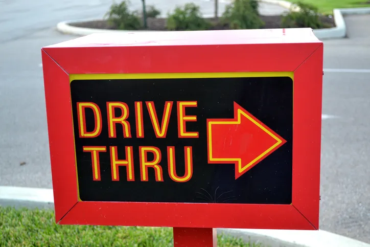 fast food drive thru
