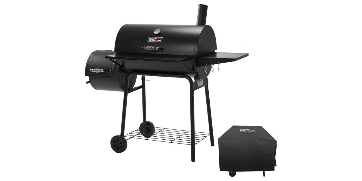 Royal Gourmet CC1830SC Charcoal Grill Offset Smoker with Cover Royal Gourmet CC1830SC Charcoal Grill Offset Smoker with Cover