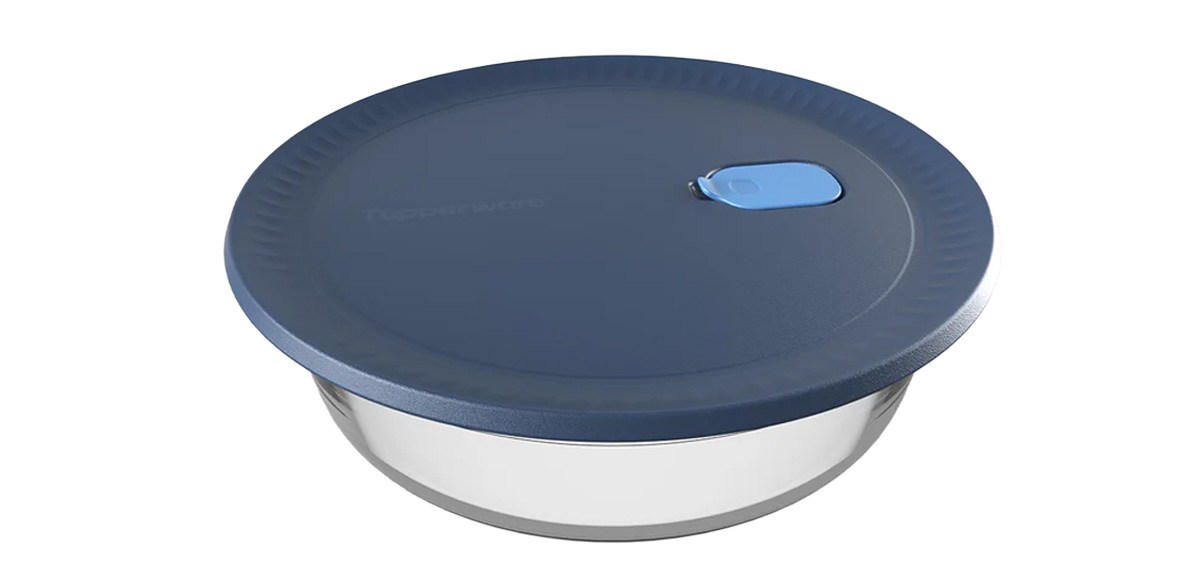 Tupperware Voila Glass Tupperware Round Food Storage