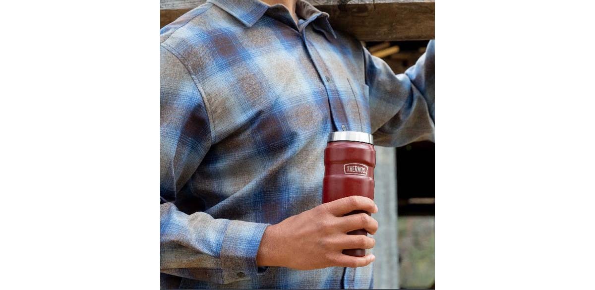 THERMOS Stainless King Vacuum-Insulated Travel Tumbler, 16 Ounce