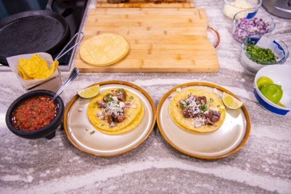 Carne Asada Street Tacos with Chipotle Salsa