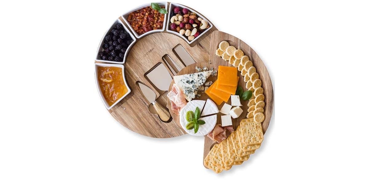 ChefSofi Charcuterie Board Set and Cheese Serving Platter