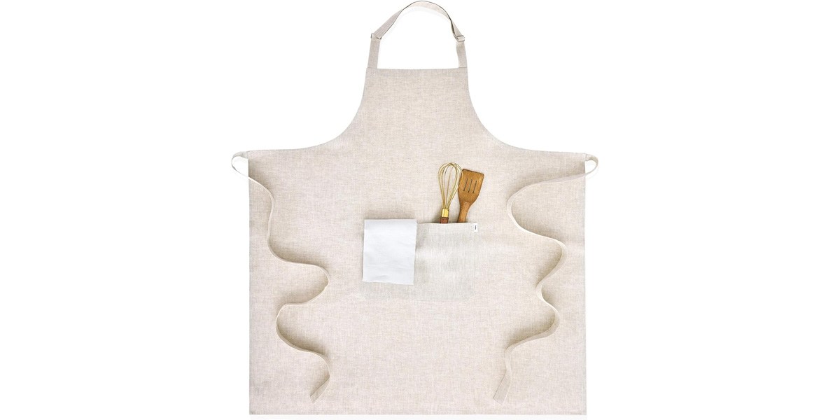 Solino Home 100% Pure Linen Apron for Women & Men