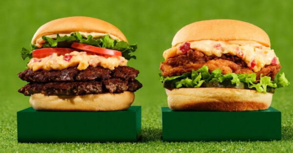 Shack Shake pimento burger and chicken sandwich