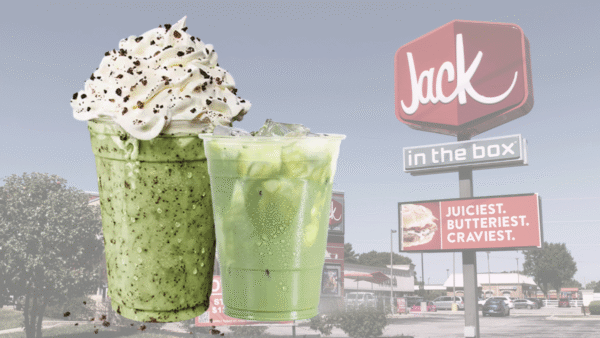 Photo of Jack in the Box fast food store with new matcha drinks