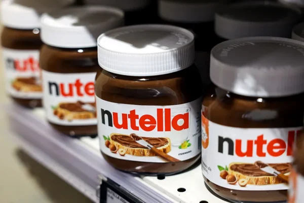 Nutella on a shelf in Rome