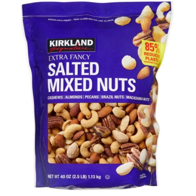bag of kirkland signature mixed nuts