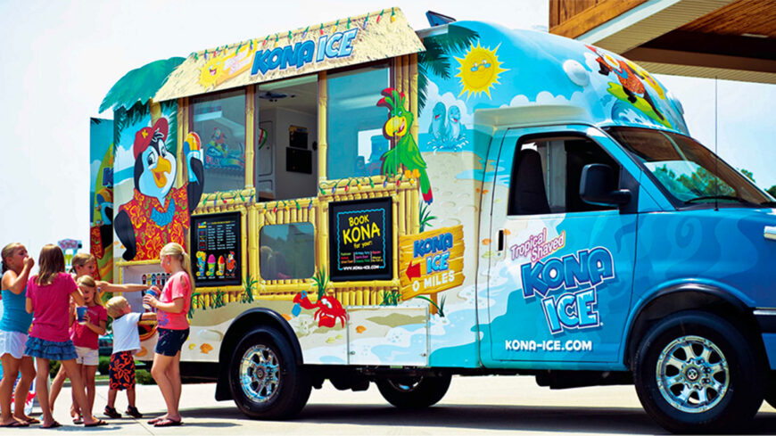 Kona Ice at Presidio Pop Up in San Francisco.