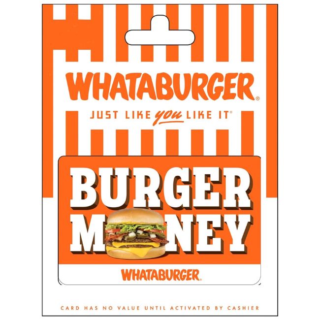 Whataburger gift card
