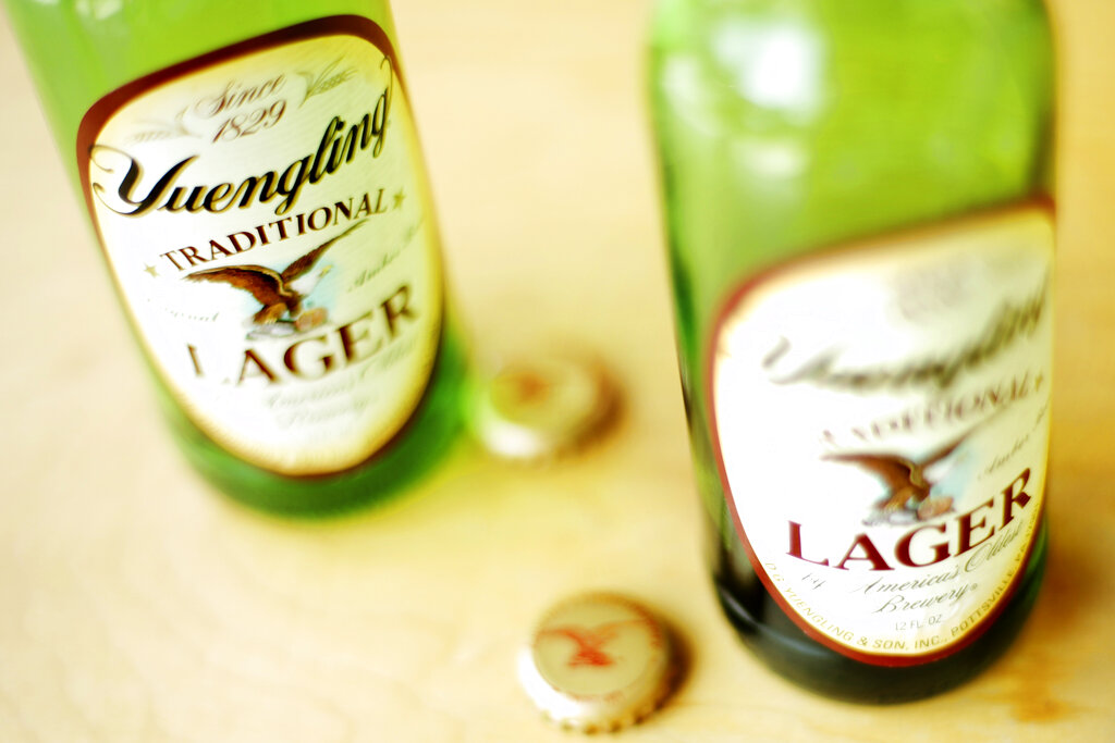 Yuengling beer bottles