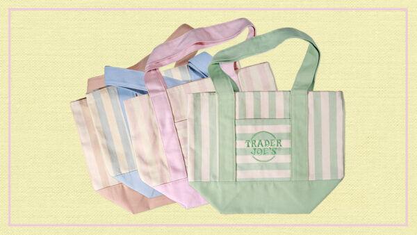 Trader Joe’s unveils striped pastel mini totes for summer