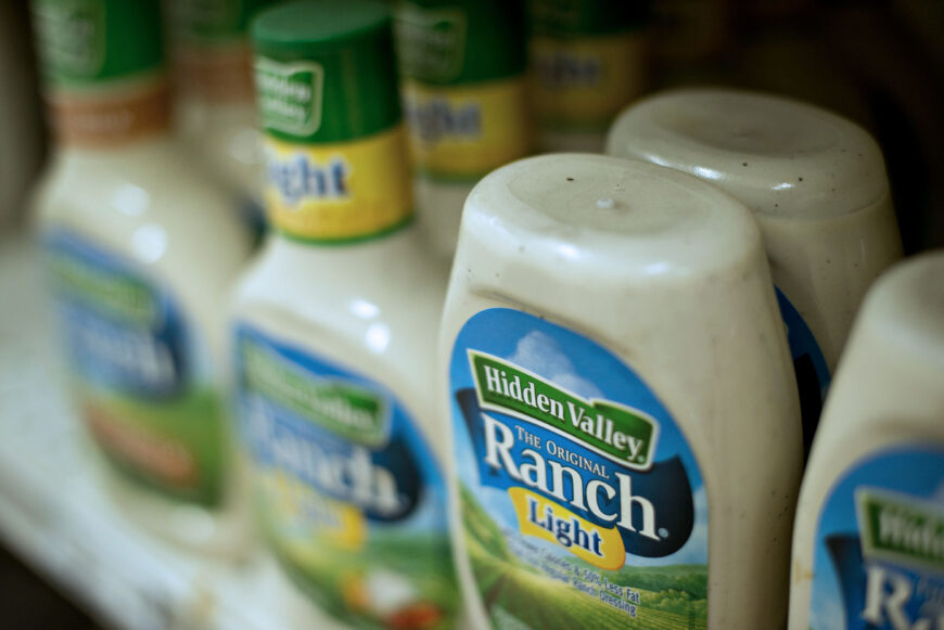 ranch dressing supermarket shelf