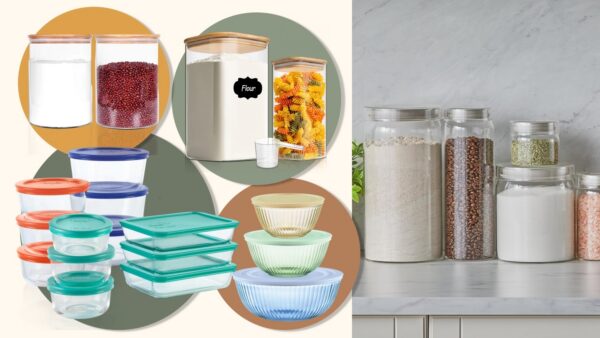 Glass food storage containers