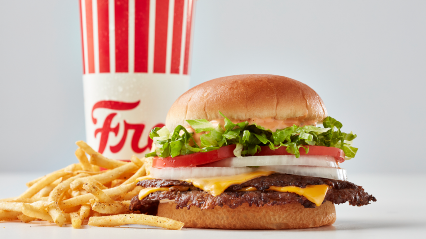 Freddy's Frozen Custard burger and fries
