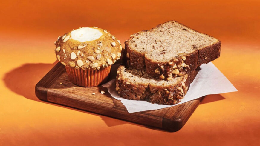 Starbucks Pumpkin bread and muffin