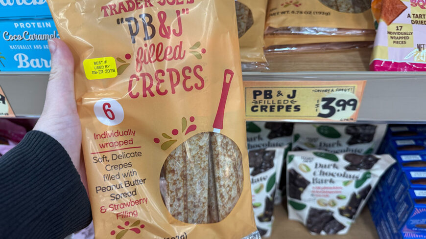 Trader Joe's “PB & J” Filled Crepes.