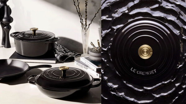 Le Creuset black cookware