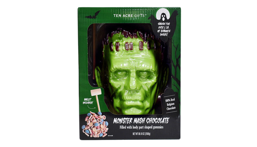 Costco chocolate monster head in box