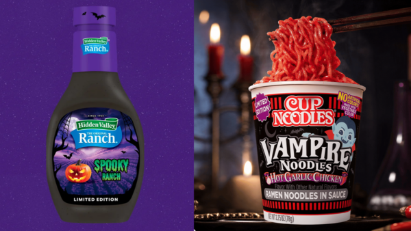 Hidden Valley Spooky Ranch and Vampire Noodles Cup Noodles