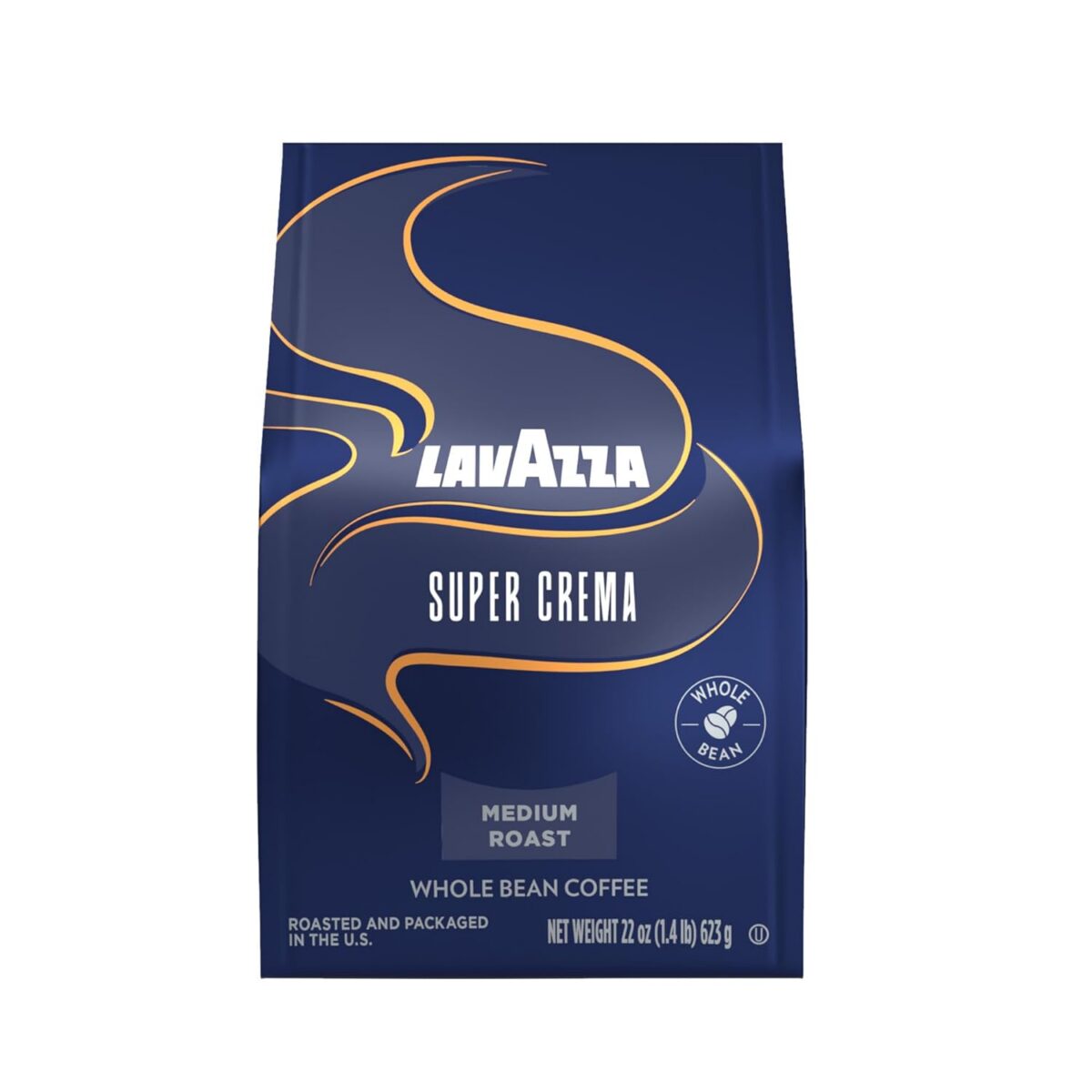 Lavazza Super Crema Whole Bean Coffee, Medium Espresso Roast