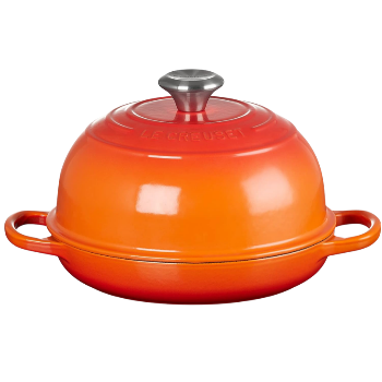 Le Creuset Enameled Cast Iron Round Bread Oven, 9.5 inch, Flame