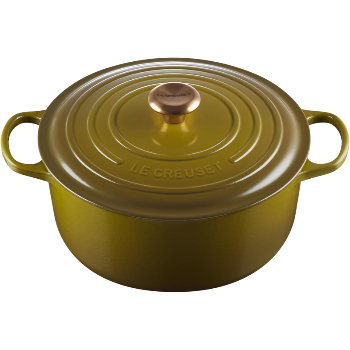 Le Creuset Enameled Cast Iron Round Dutch Oven, 7.25 qt., Olive