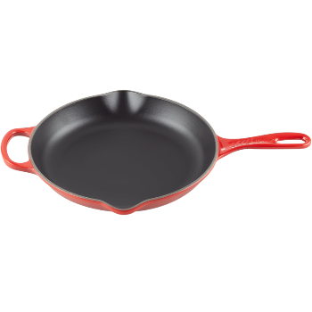 Le Creuset Enameled Cast Iron Signature Round Skillet, 10.25, Cerise