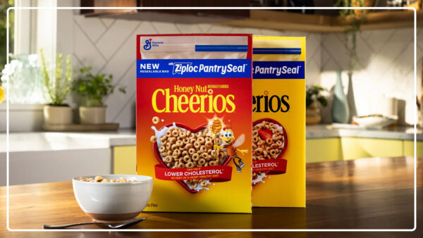 Cheerios cereal boxes on table